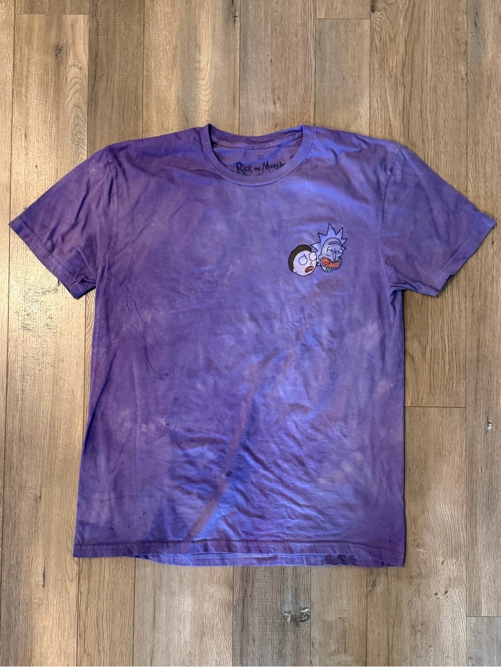 Rick and Morty Purple Tie-Dye Tee
